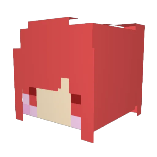 SOVIETUNION_1945 Minecraft avatar head, 3D render