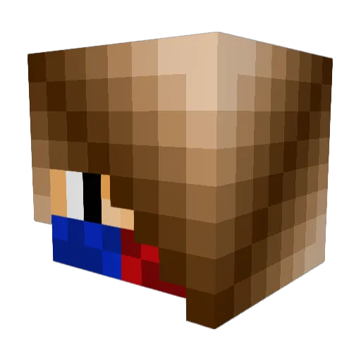 SOX5112 Minecraft avatar head, 3D render