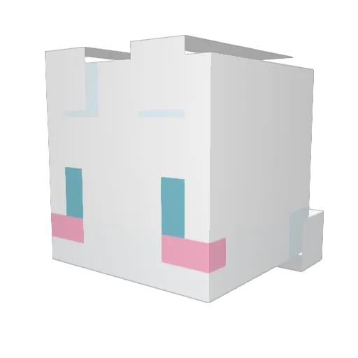 SOXKSY Minecraft avatar head, 3D render