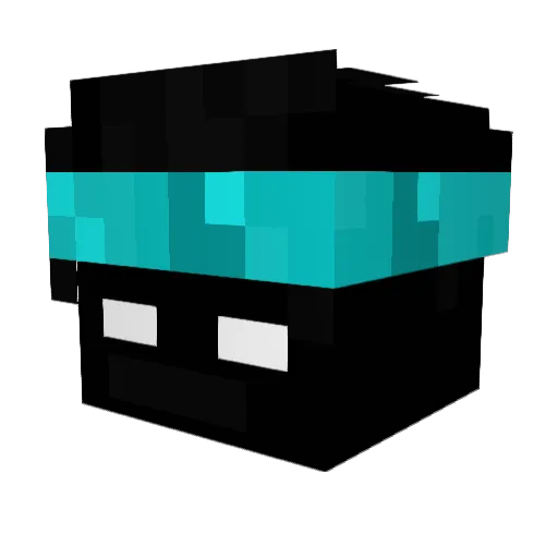 SOYBLECUS Minecraft avatar head, 3D render