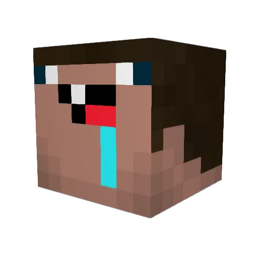 SOYLO Minecraft avatar head, 3D render