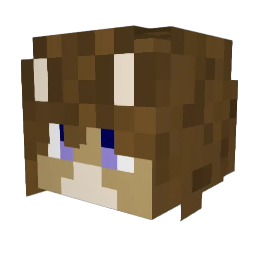 SOwOfy Minecraft avatar head, 3D render