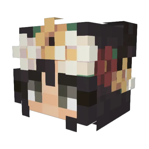SOwUP Minecraft avatar head, 3D render