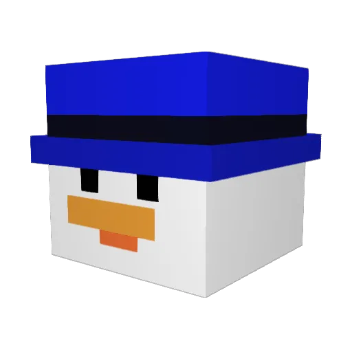 SP11K Minecraft avatar head, 3D render