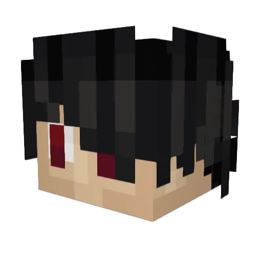 SP1ral_B Minecraft avatar head, 3D render