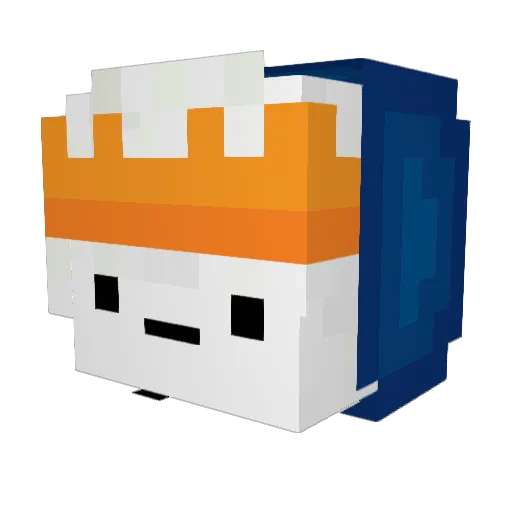 SP33D0 Minecraft avatar head, 3D render