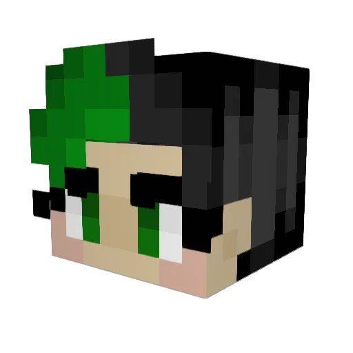 SP33D13 Minecraft avatar head, 3D render