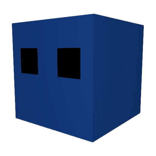 SP3NC31_6975 Minecraft avatar head, 3D render