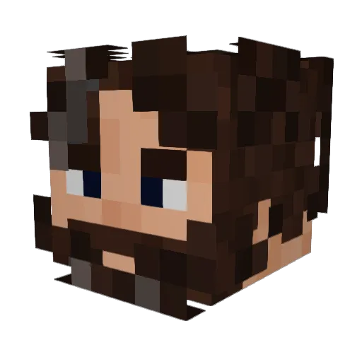 SP3NC3ER Minecraft avatar head, 3D render
