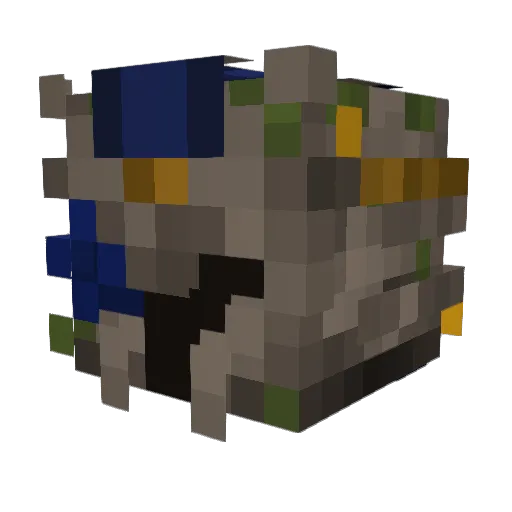 SP4587 Minecraft avatar head, 3D render