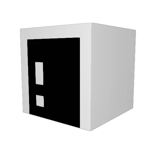 SP4C3D0UT Minecraft avatar head, 3D render