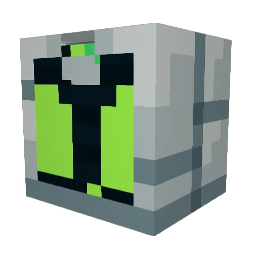 SP4CEBITZ Minecraft avatar head, 3D render