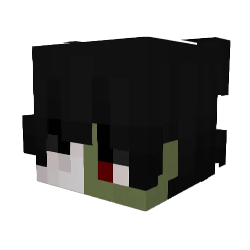 SP996 Minecraft avatar head, 3D render