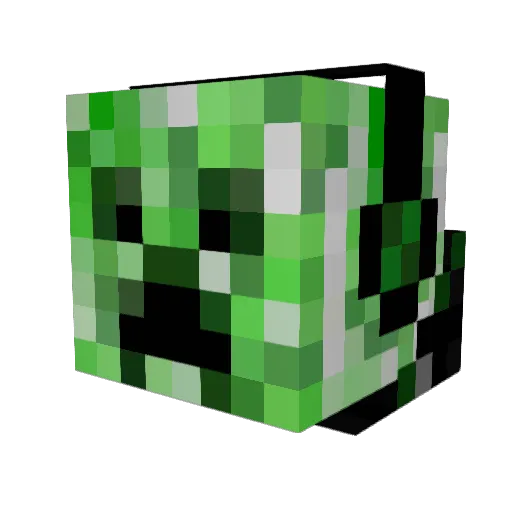 SPA3800 Minecraft avatar head, 3D render