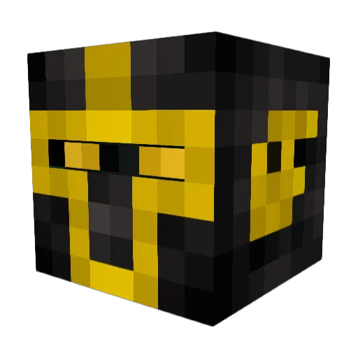 SPACEB0SS Minecraft avatar head, 3D render