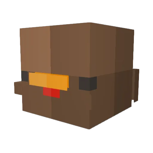 SPACECASE115 Minecraft avatar head, 3D render
