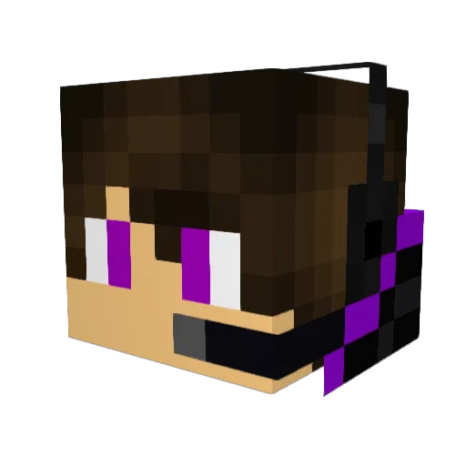 SPACE_CAT456 Minecraft avatar head, 3D render