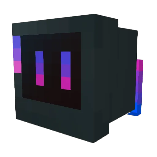 SPACE_Ghost__ Minecraft avatar head, 3D render