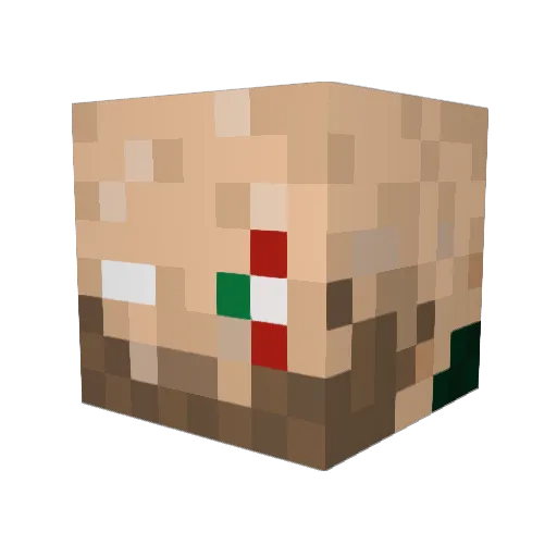 SPAFPKA Minecraft avatar head, 3D render