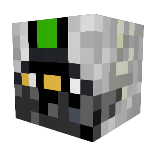 SPARTANS4 Minecraft avatar head, 3D render