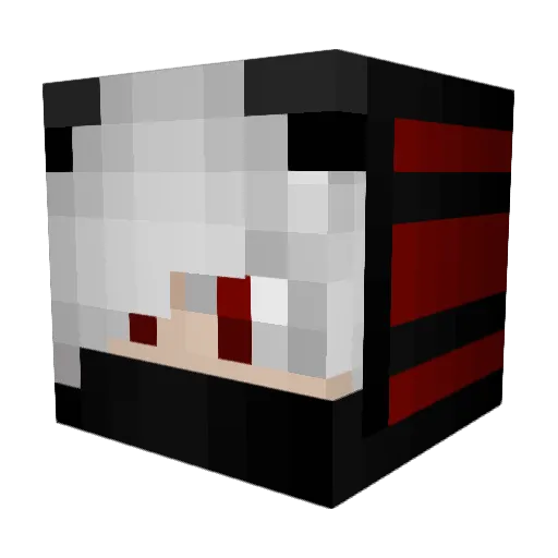 SPBSleepy Minecraft avatar head, 3D render