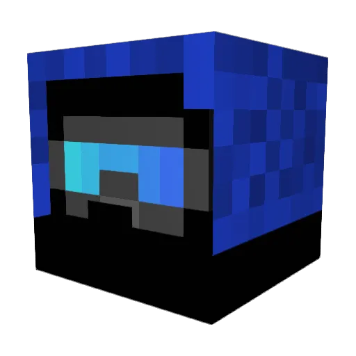 SPC_Okami Minecraft avatar head, 3D render