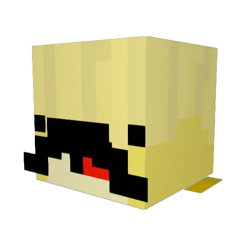 SPEDYWALDO Minecraft avatar head, 3D render