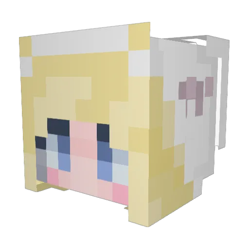 SPEED11000 Minecraft avatar head, 3D render