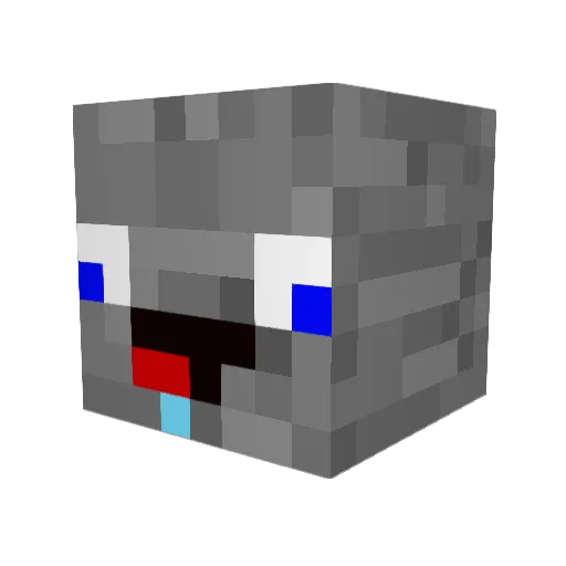 SPEEDDY22 Minecraft avatar head, 3D render
