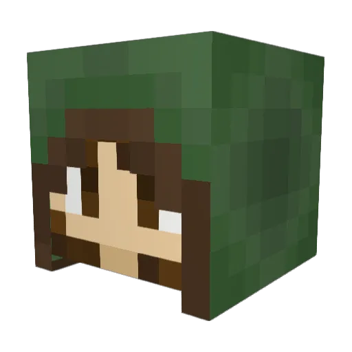 SPEEDYLAM Minecraft avatar head, 3D render