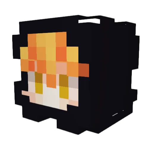 SPEK_xX Minecraft avatar head, 3D render