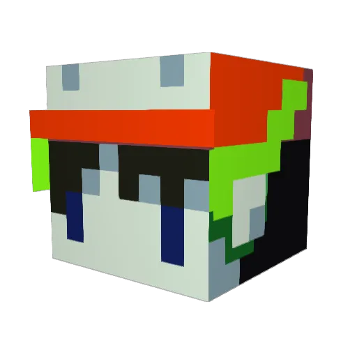 SPENZORE Minecraft avatar head, 3D render