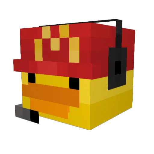 SPG1234 Minecraft avatar head, 3D render