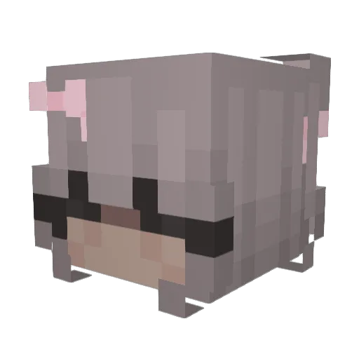 SPICY6666 Minecraft avatar head, 3D render