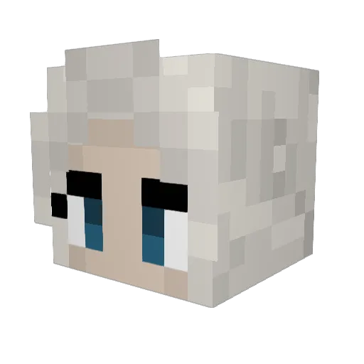 SPICYSPICY Minecraft avatar head, 3D render