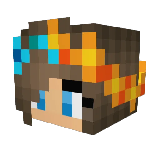 SPIDER10898 Minecraft avatar head, 3D render