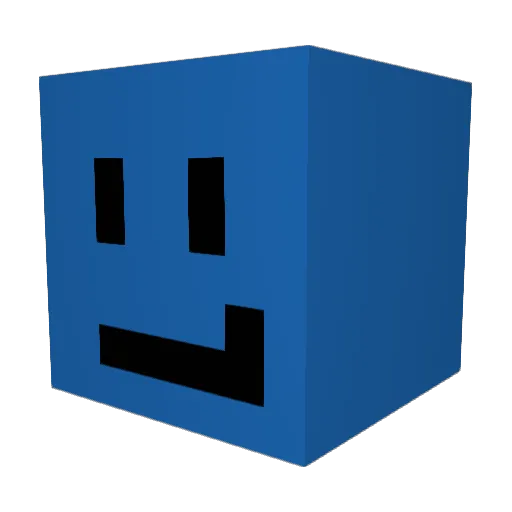 SPIRITED1 Minecraft avatar head, 3D render