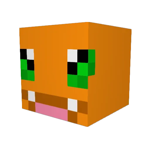 SPI_Hunter Minecraft avatar head, 3D render