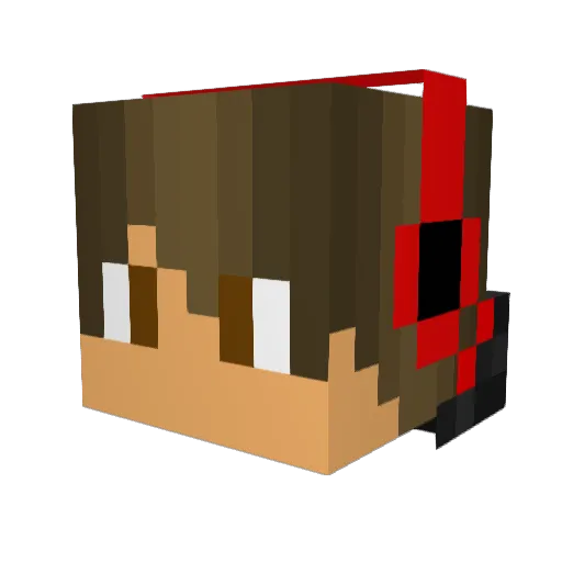 SPODERMAN42 Minecraft avatar head, 3D render