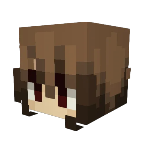 SPOOOPP Minecraft avatar head, 3D render