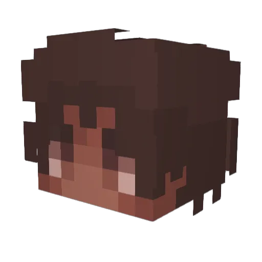 SPQR Minecraft avatar head, 3D render