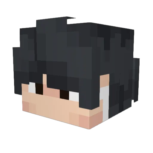 SPRUT14K_ Minecraft avatar head, 3D render