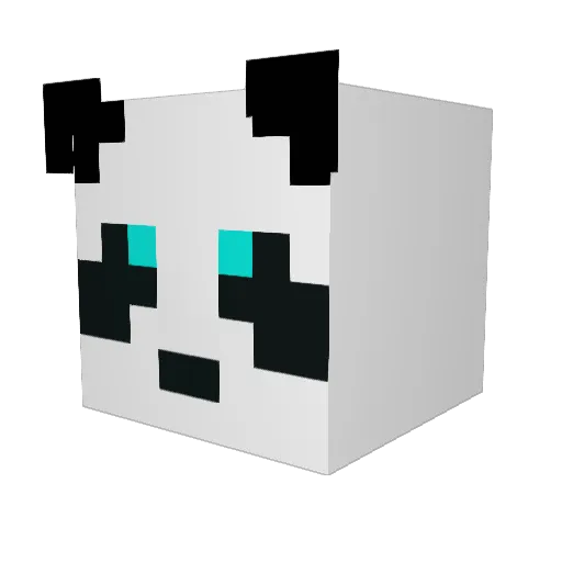 SPSTX00 Minecraft avatar head, 3D render