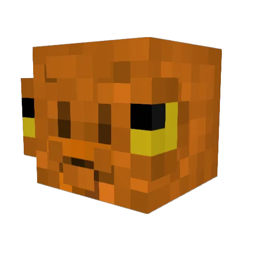 SPStriker Minecraft avatar head, 3D render