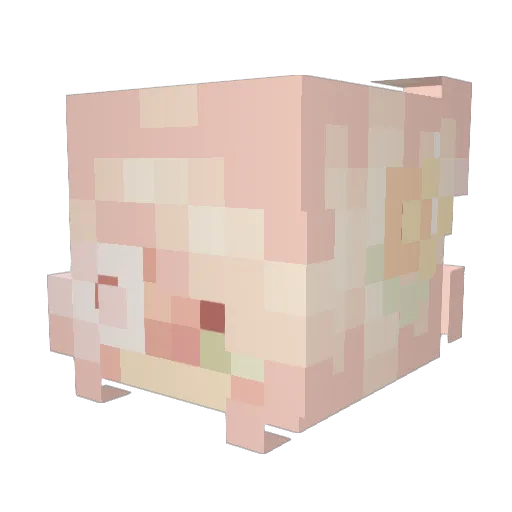 SPUnicorn Minecraft avatar head, 3D render