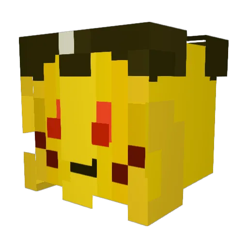SPYRAL_Quik_Fix Minecraft avatar head, 3D render