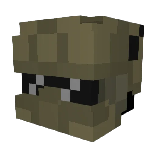 SPYUUTA Minecraft avatar head, 3D render