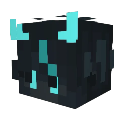 SP_2 Minecraft avatar head, 3D render