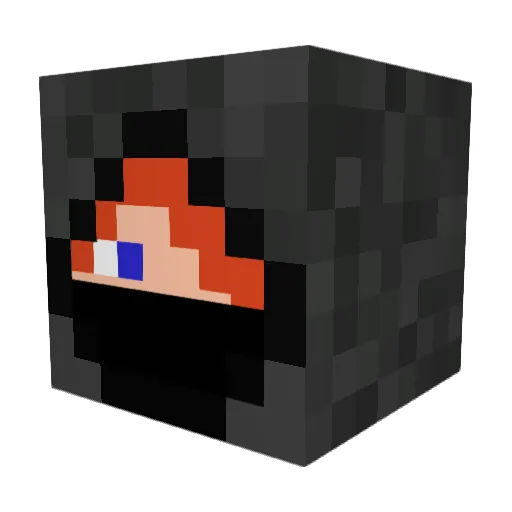 SPalen Minecraft avatar head, 3D render