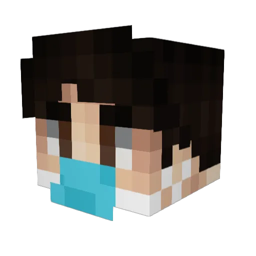 SPanuco Minecraft avatar head, 3D render